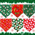 thumbnail image 4 of Toalla triangular navideña para mascotas, bufanda para perros y gatos con diseño de muñeco de nieve, copo de nieve y reno, decoraciones festivas para mascotas, suministros para mascotas., 4 of 6