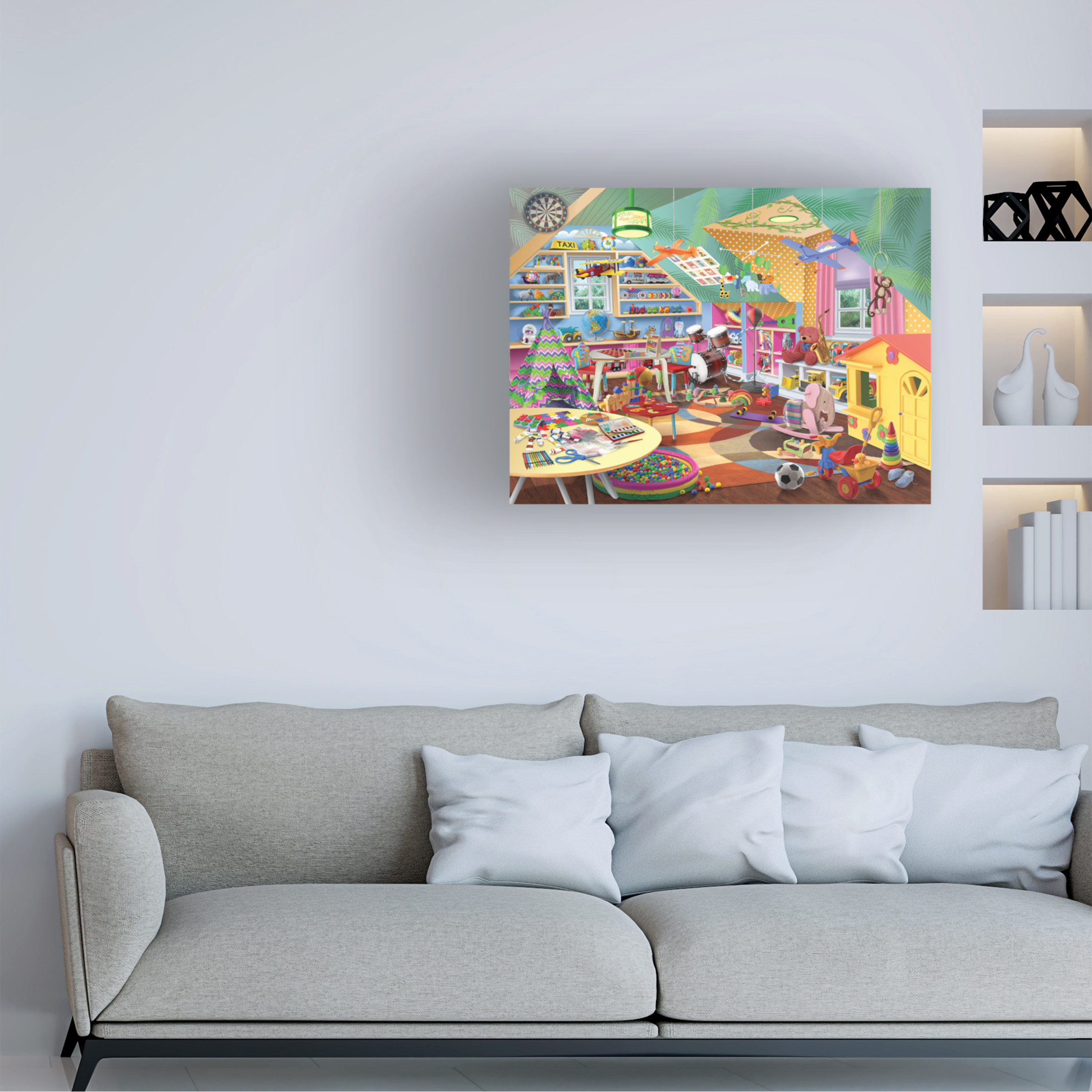 Bigelow Illustrations 'Lets Play' Canvas Art
