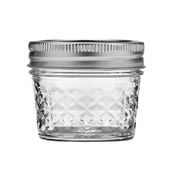 Mason Ball Jelly Jars4 oz. each Quilted Crystal Style Set of 8