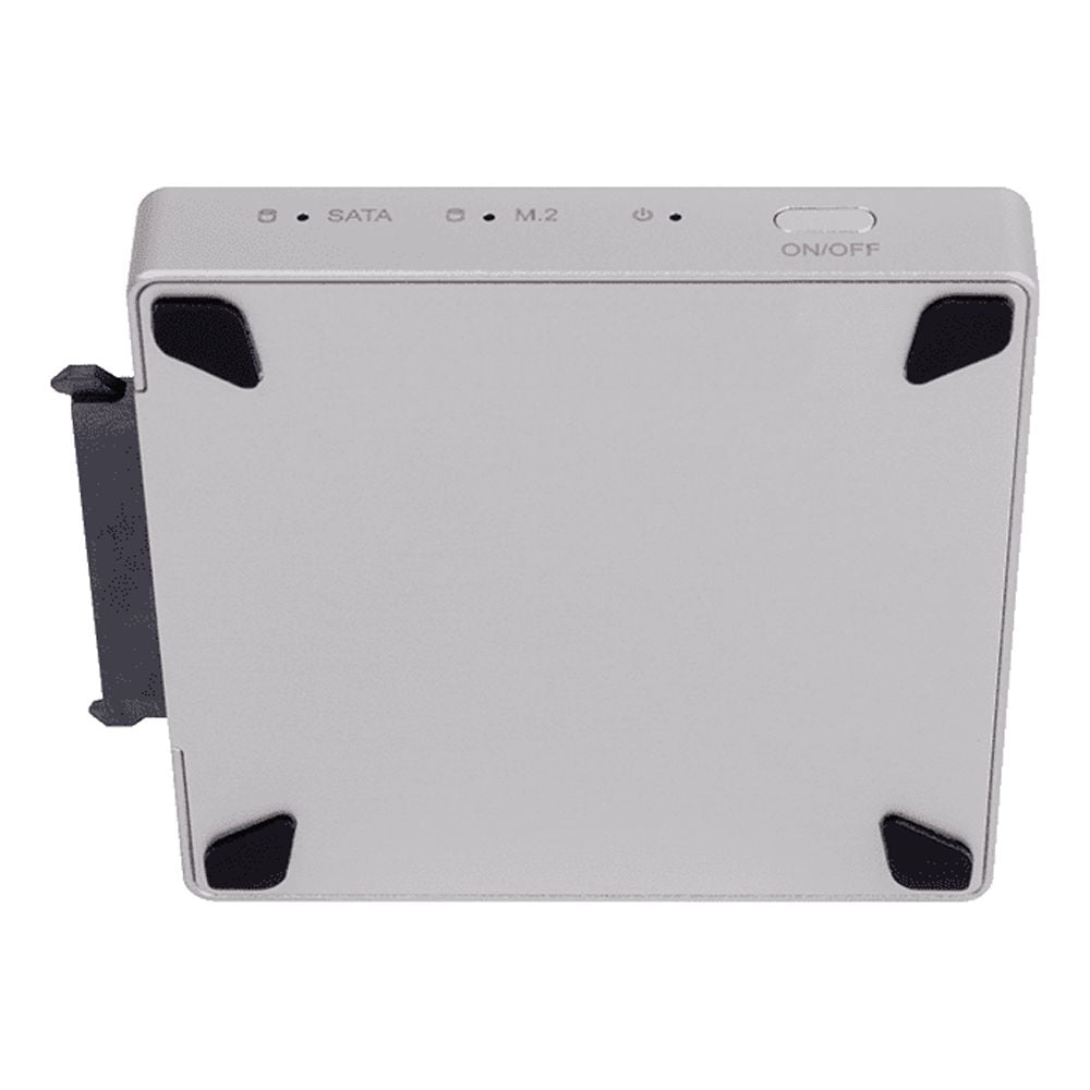 Digifast DX3 M.2 SSD/2.5" SATA SSD Docking Base Ultra High Speed Read and Write - Silver