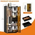 thumbnail image 3 of 71” Armoire Wardrobe Closet with 3 Colors Light, Auto Sensor Closet Wardrobe Cabinet, 3 of 8