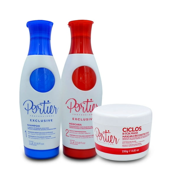 Kit Exclusive Portier Progressive 2x1L/33.8fl.oz Ciclos Mask B-Tox 250g/8.81fl.oz