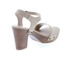thumbnail image 4 of Soda Women's Bold Buckles Studded Wedge Sandal, 4 of 7