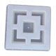thumbnail image 1 of Modelo de decoración de pared de hormigón, bloque de pared de hormigón, cuadrado, fácil de usar para arquitectura de patios, ingeniería patios Estilo A, 1 of 8