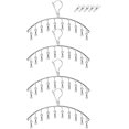 thumbnail image 1 of Tendedero de Ropa de Acero Inoxidable DUOFIRE 10 Clips Plateado 2 Unidades Vhermosa, 1 of 4