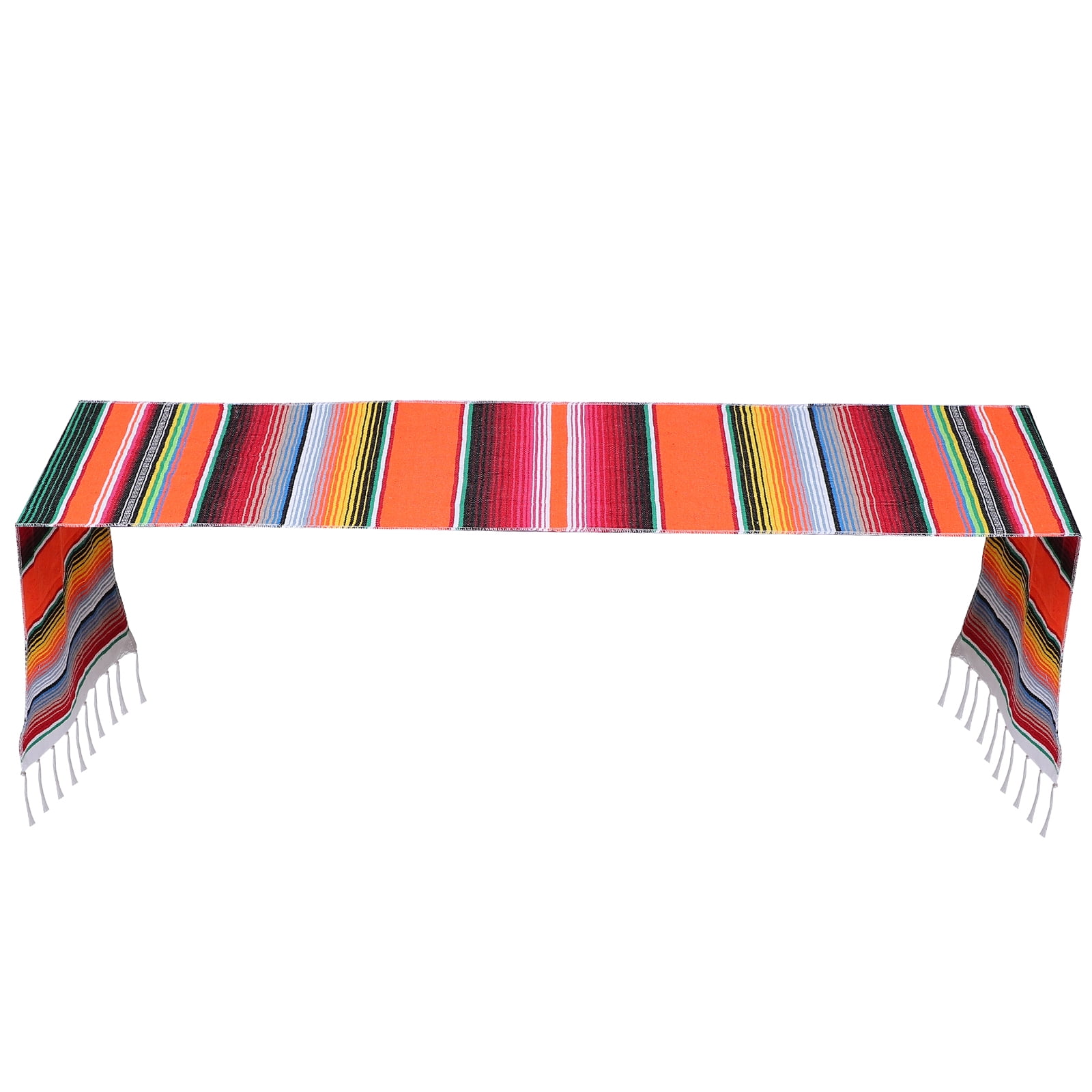 Hemoton Mexican Style Blankets Decorative Rainbow Rugs Stylish Tabletop