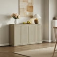 thumbnail image 5 of SICOTAS 30.51"W Modular Rattan Sideboard Buffet Cabinet with Adjustable Shelves & Pop-Up Door, Modern Farmhouse Credenza for Dining Room, Hallway & Foyer, Sand Oak, 5 of 10