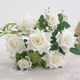 thumbnail image 5 of rosas artificiales rizadas | Ramo de novia de seda | Decoración del hogar, fotografía y decoración para fiestas | Blanco, rojo, rosa y vino, 5 of 6