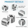 thumbnail image 2 of Uxcell 6-Pcs Adaptadores de Rosca Tuerca Reductora M14x2 Macho a M6x1 Hembra 12mm, 2 of 7