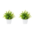thumbnail image 4 of Advancent Plantas artificiales ecológicas ABS, adornos para el hogar realistas y de bajo mantenimiento, plantas para dormitorio, eucalipto falso Eucalipto 2piezas, 4 of 6