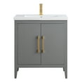 thumbnail image 5 of Vanity Art 30” Single Sink Bathroom Vanity Cabinet with Ceramic Countertop, 5 of 9
