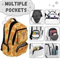 thumbnail image 6 of Aplkyhs Orange Capybara Backpack for Kids Teens Age 6-18 Cute Cartoon Print School Bag Ergonomic Adjustable Straps Lightweight Bookbag for School Travel, 6 of 7