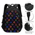 thumbnail image 3 of Balery 80s Style Palm Trees Print USB Charging Backpack for Men and Women - Water-Resistant, Anti-Theft Laptop Backpack with USB Port for Travel, Work, School, and College, 3 of 7
