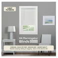 thumbnail image 2 of Cordless Light Filtering Mini Blind - 54 Inch Width and 64 Inch Length, 1" Slat Size - Pearl White - Cordless GII Morningstar Horizontal Windows Blinds for Interior by Achim Home Decor, 2 of 6