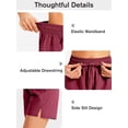 thumbnail image 2 of WQD 2 Pack Womens Athletic Shorts Basic Running Shorts Lightweight Quick Dry Gym Workout Shorts with Pockets, 2 of 7
