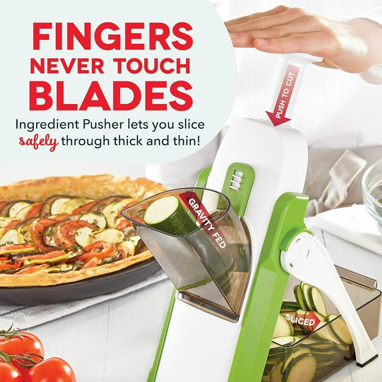 Dash Safe Slice Mandoline Slicer, Dicer for Vegetables with Thickness  Adjuster