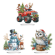 thumbnail image 1 of Kit Adornos Mesa Con Tractor Navideño Forma Especial Acrílica, 1 of 8