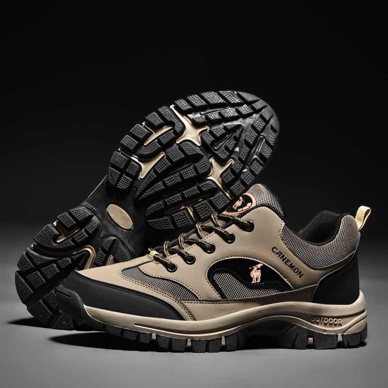 CANEMON Men's Outdoor Low-Top Hiking Shoes for Outdoor Trailing Trekking Camping Walking