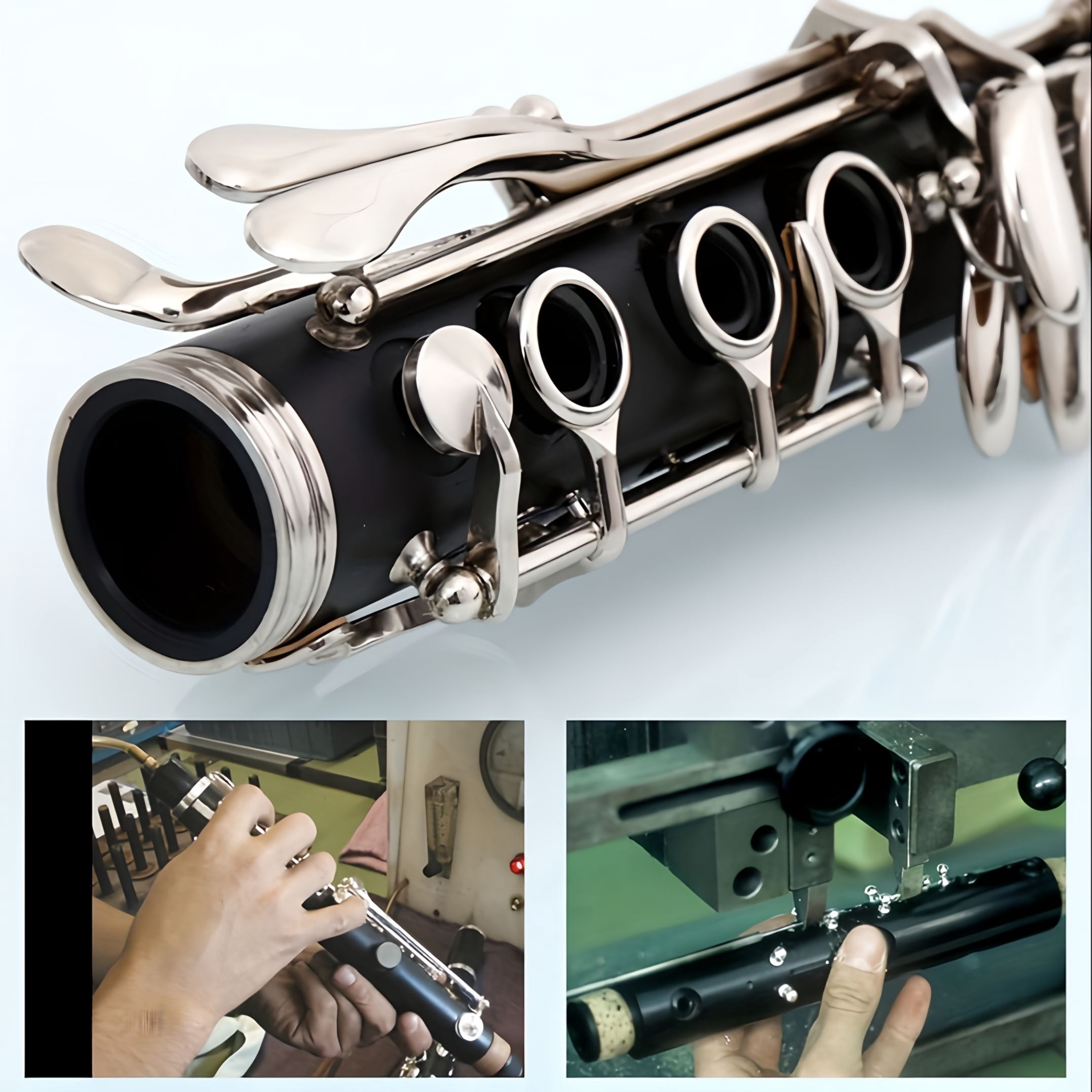 HOGSN clarinet in B flat，beginner's performance, professional playing instrument with box, cleaning kit.