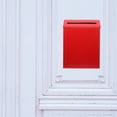 thumbnail image 4 of KAKOWELY Metal Mailbox Letter Container Wall Mounted Mailbox Large Capacity Mailbox for Home,11.42"X8.66"X2.36", 4 of 4