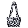 thumbnail image 1 of Bolso de hombro de felpa para mujer, bolsos con diseño de animales a la moda de invierno (blanco) Likrtyny Para estrenar, 1 of 9