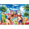 thumbnail image 5 of 7x5FT Hello Summer Backdrop Summer Beach Party Photography Background Tropical Beach Hawaii Party Decorations Photo Props Vinyl, 5 of 6