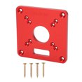 thumbnail image 4 of Placa de inserción de la mesa del enrutador anodizado duro Fácil de alinear 2 escalas Máquina de recorte de aleación de aluminio Tablero abatible Taladro preciso que no se Fugacal Otros, 4 of 8