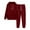 Wine, variant on Kaemgyyd Women's Fall Two Piece Outfit Fashion Long Sleeve Hooded Pullover Tops and Drawstring Sweatpants Tracksuit