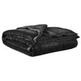 thumbnail image 4 of Madison Park Couverture Simple Confortable Heiq Température Intelligente Peluche à Microfibre Boîte Inversée Courtepointe Réversible Douce Toutes Saisons Légère Couverture d'Été pour Lit Canapé et Sofa Simple/Simple TG Noir, 4 of 5
