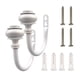 thumbnail image 1 of 2 piezas en apariencia de U de pared para cortina soporte para cortina trasero soporte para montaje en pared s para pared decoración Blanco Macarena Ganchos de amarre para cortinas, 1 of 7