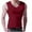 Red, variant on GERsome Mens Tank Tops Solid Color Gym Sleeveless Muscle V-Neck Pullover T Shirts for Men's Fitness M-5XL