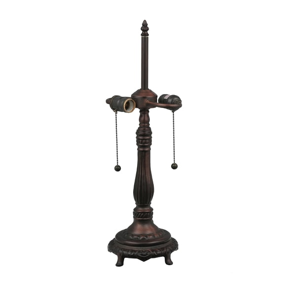Meyda Tiffany - 98881 - Two Light Table Base Hardware - Footed Base - Mahogany Bronze