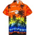 thumbnail image 3 of Camisas con estampado 3D de palmeras y mangas cortas para hombre, camisa hawaiana de gran tamaño con botones, blusas casuales de verano, camisa para hombre, 3 of 5