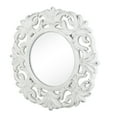 thumbnail image 2 of Round Framed Wall Mirror - 39.5"Dia. x 2" - White, 2 of 5