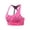 Hot Pink, variant on CFLVAEK Women's Adjustable Back Strappy Sport Bras High Impact Lightweight Yoga Bra Moisture Wicking Wirefree Gym Bralettes Comfy Full Coverage Exercise Bralette with Support