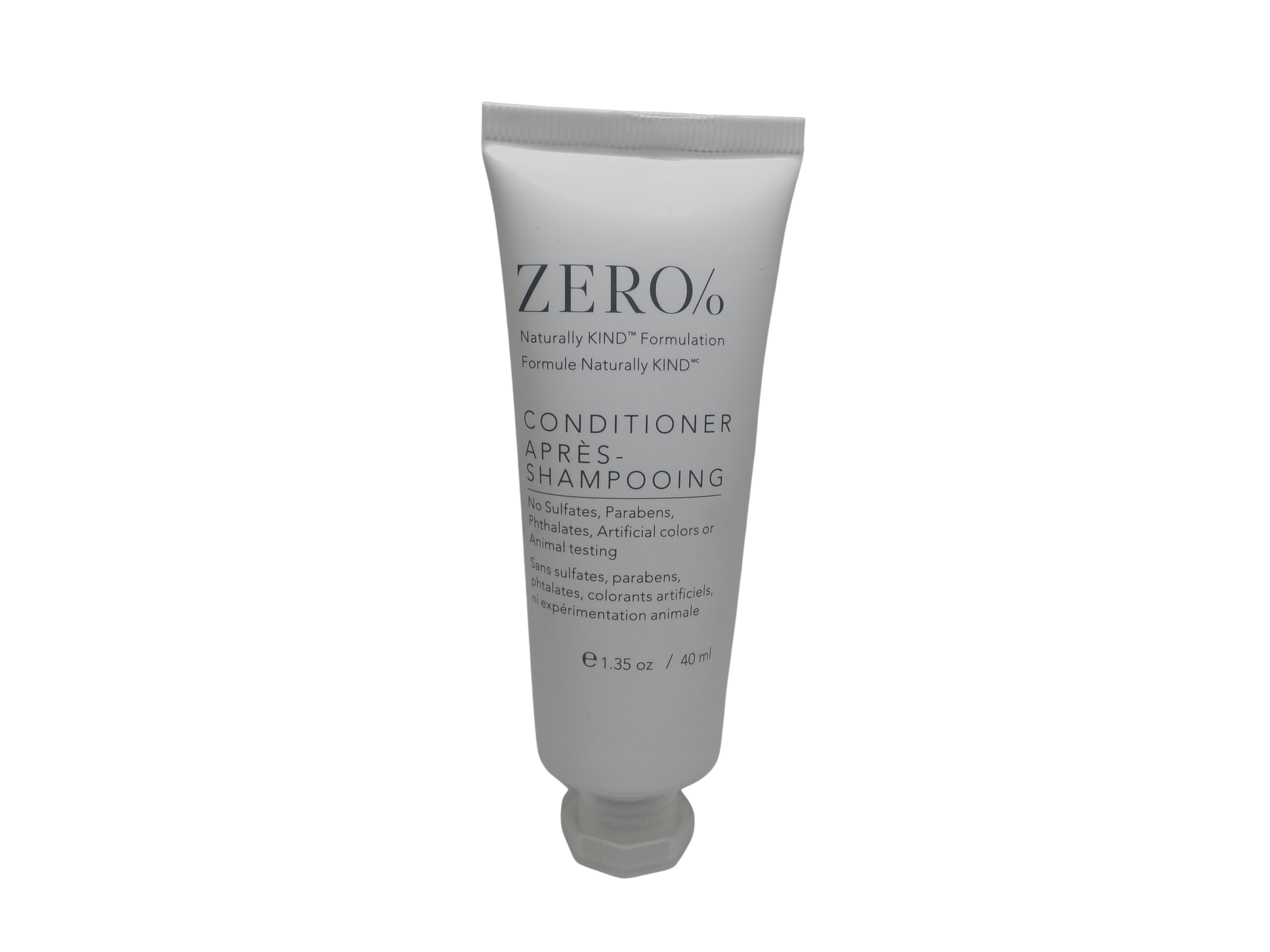 Zero% Shampoo and Conditioner lot of 18 (9 of each) 1.35oz Bottles