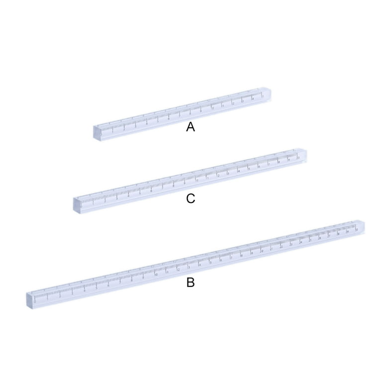 Transparent Acrylic Ruler Measuring Range 0-12 Inches Clear Accurate Scales  Portable Mathematics Ruler for Artists Kids