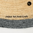thumbnail image 2 of Jaipur Art And Craft Handmade Oval Shape Jute Area Rug with Black Border Design for Bedroom Rug Size - (4x6 Sq Feet), (48x72 Inches), (120x180 CM), 2 of 6