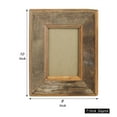 thumbnail image 5 of Photo Frame with Rectangular Reclaimed Wood Frame, Small, Brown- Saltoro Sherpi, 5 of 5
