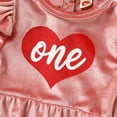 thumbnail image 2 of Zukuco Baby Girl 1st First Birthday Clothes Set Plain Velvet Long Sleeve Bodysuits Romper Tops Spring Summer Outfits, 2 of 9