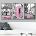 thumbnail image 3 of wall26 Framed Canvas Print Wall Art Set Duotone Italy London Paris Vacation Cityscape Architecture Photography Modern Art Bohemian Urban Landscape for Living Room, Bedroom, Office - 24"x36", 3 of 5