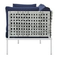 thumbnail image 6 of Lounge Sectional Sofa Chair Table Set, Sunbrella, Aluminum, Metal, Steel, Blue Navy, Modern Contemporary Urban Design, Outdoor Patio Balcony Cafe Bistro Garden Furniture Hotel Hospitality, 6 of 10