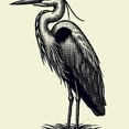 thumbnail image 6 of PIKWEEK Gray Heron Animal Christmas Halloween Round Tablecloth for Home Kitchen/Parties/Holiday Dinner White, 6 of 8