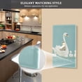thumbnail image 5 of Yayeee Duplex Wall Plate 1-Gang 4.5"x2.7" Home Receptacle Light Switch Decorative Outlet Cover, White Cartoon Swan, 5 of 7