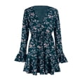 thumbnail image 4 of Vestido de Fiesta de Flores Baoblaze Cruzado Estampado Floral Bohemio S, 4 of 8