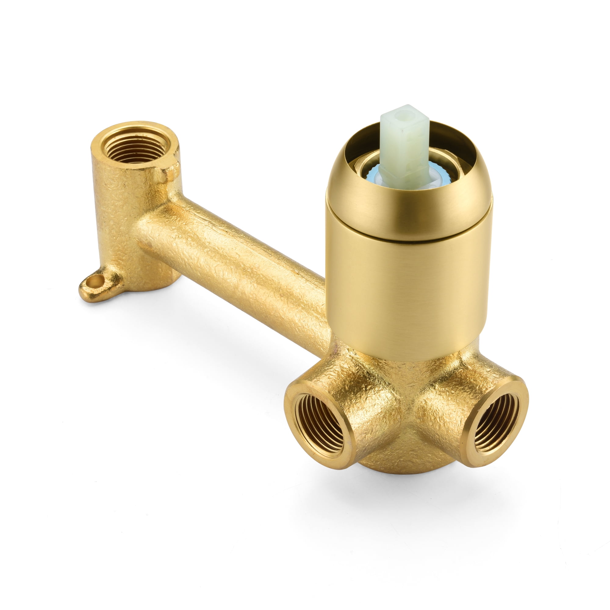 SUMERAIN Wall Mount Tub Filler Bathtub Faucet, Brushed Gold Left-Handed Handle
