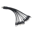 thumbnail image 5 of Multi Line Pin Charger 10 in 1 USB Cable Phone Mobiles Adapter Lead,Black, 5 of 7