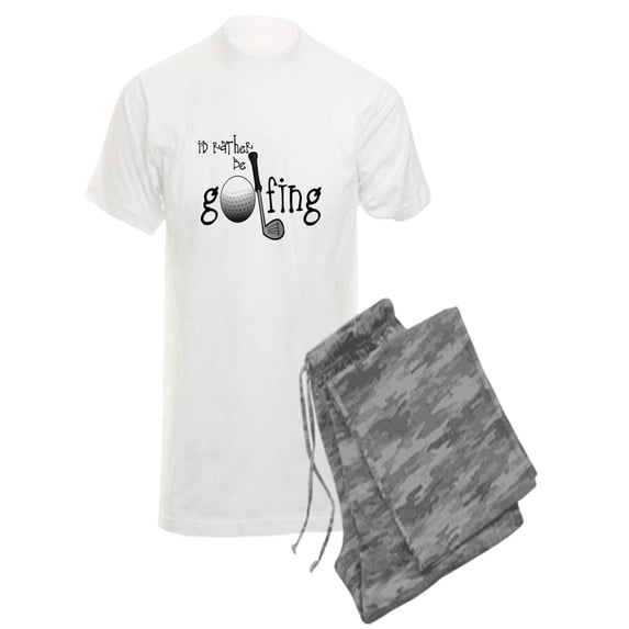 CafePress - Id Rather Be Golfing Pajamas - Men's Light Pajamas