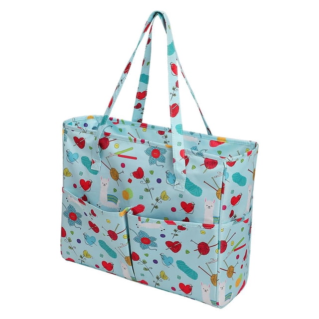Toystoory Bolsa de artesanía 600D Oxford tela bolsa de almacenamiento impermeable con múltiples bolsillos para ganchillo punto de cruz proyecto y De coser Toystoory HA013176-00