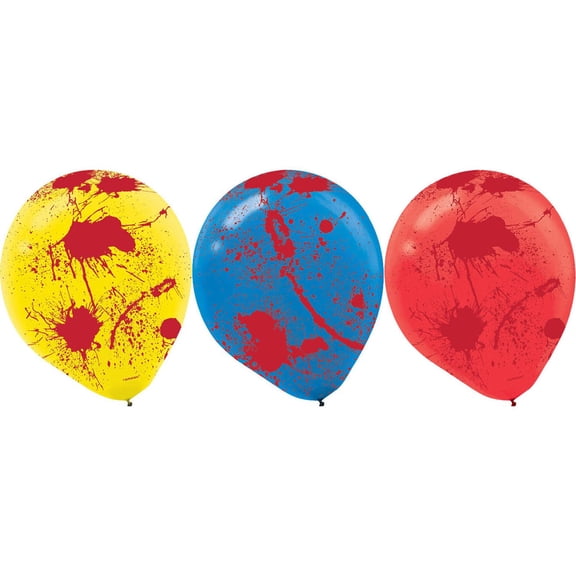 CREEPY CARNIVAL BLOOD SPLAT BALLOONS